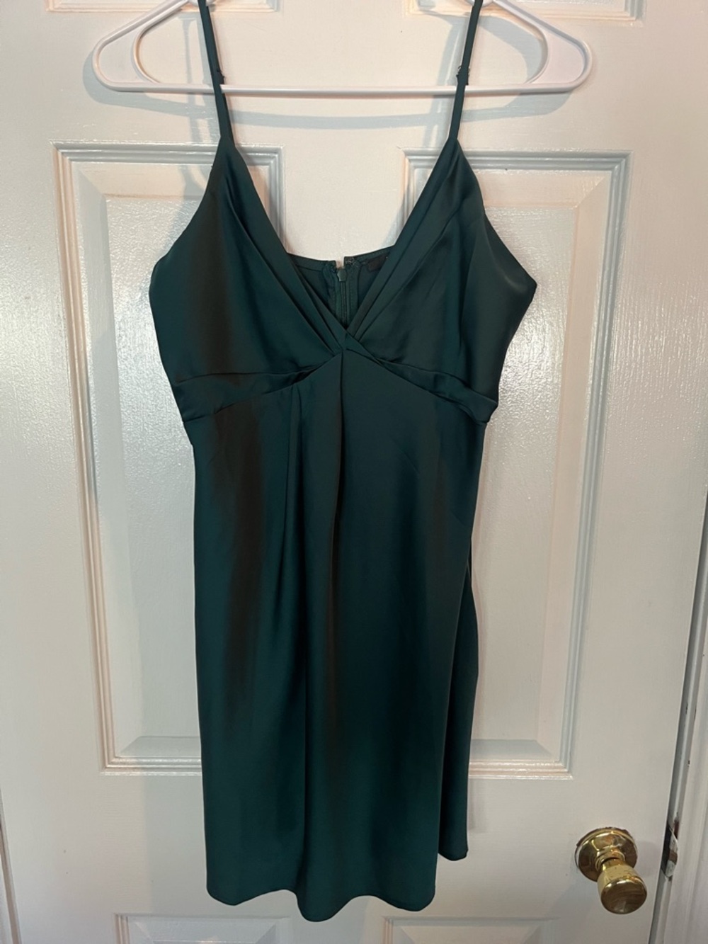 Forever 21 Teal Satin Slip Dress